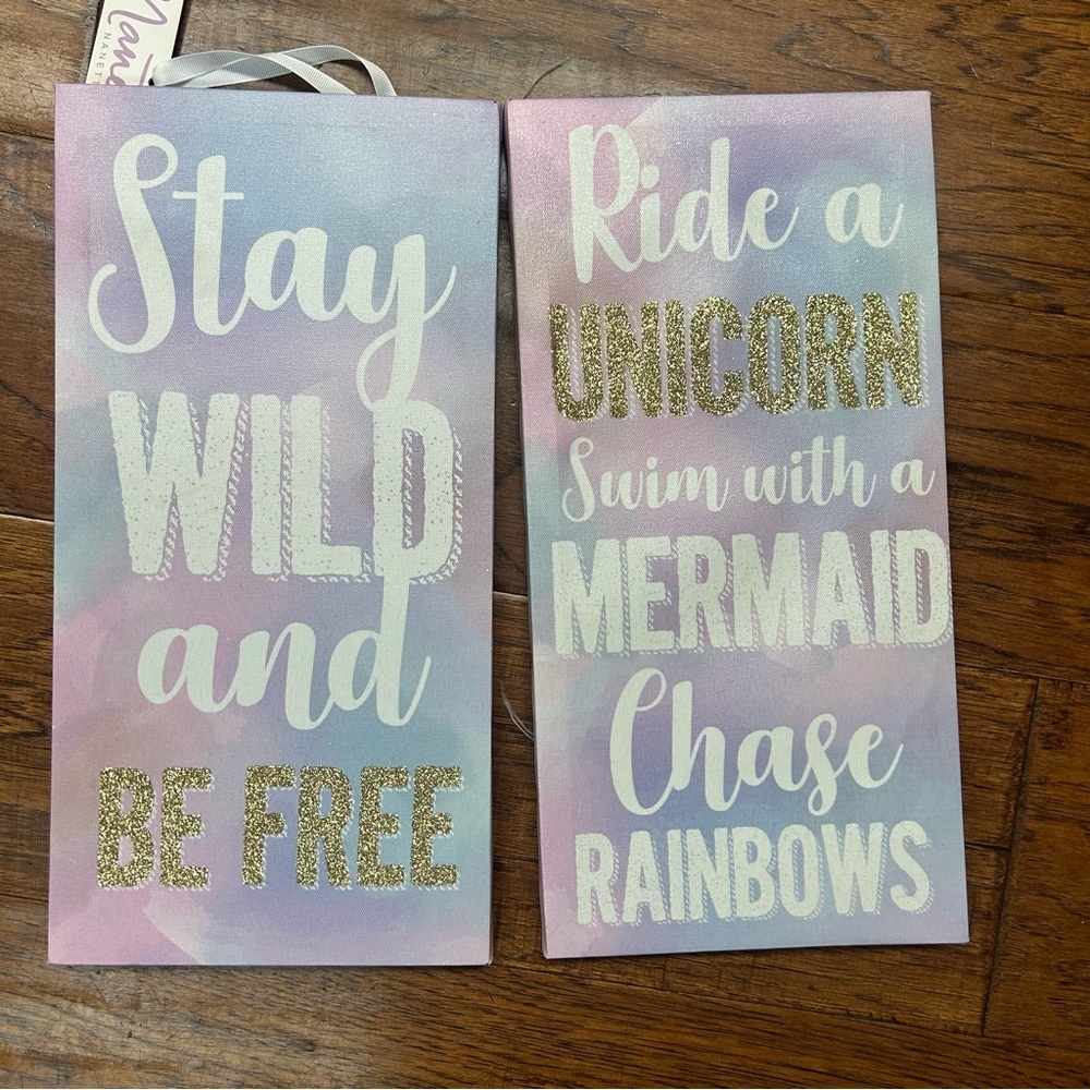 Nanette lepore Pastel Inspirational Wall Art Set‎